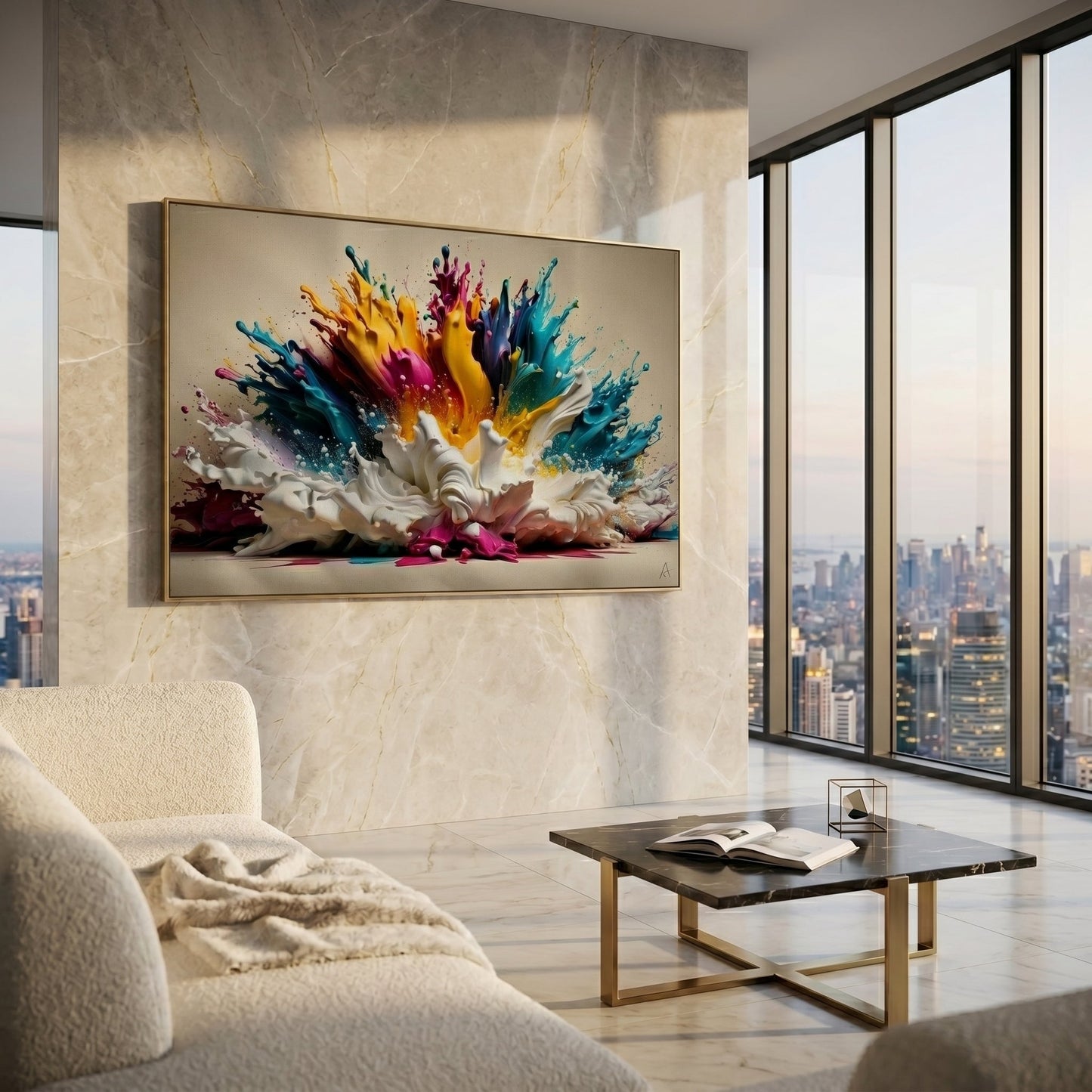 Luxury 3D Geometric Wall Art | Modern Abstract Home Decor Luxury wall art