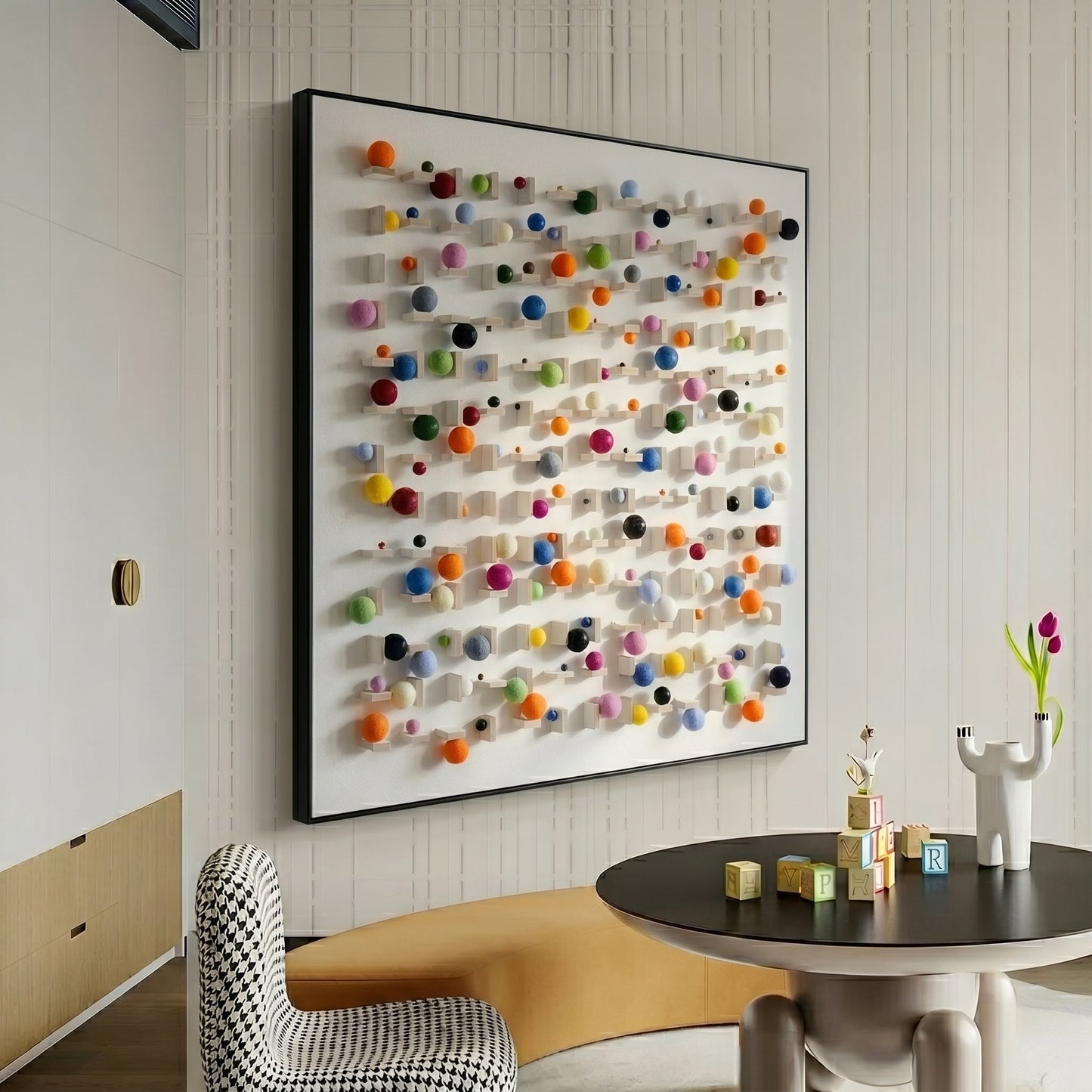 Luxury 3D Geometric Wall Art | Modern Abstract Home Decor Luxury wall art