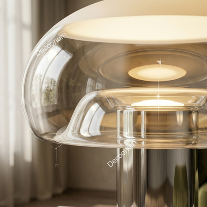 Modern Luxury Glass Dome Table Lamp – Minimalist Designer Bedside Lighting