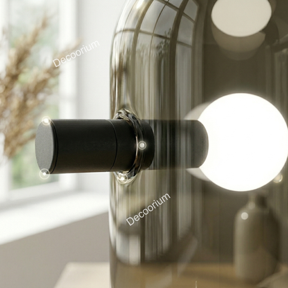 Designer Glass Dome Table Lamp – Elegant Modern Accent Lighting