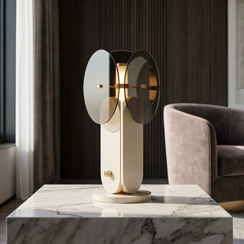 Modern Designer Glass Table Lamp – Luxury Decorative Bedside Lamp for Bedroom, Living Room & Office Decor