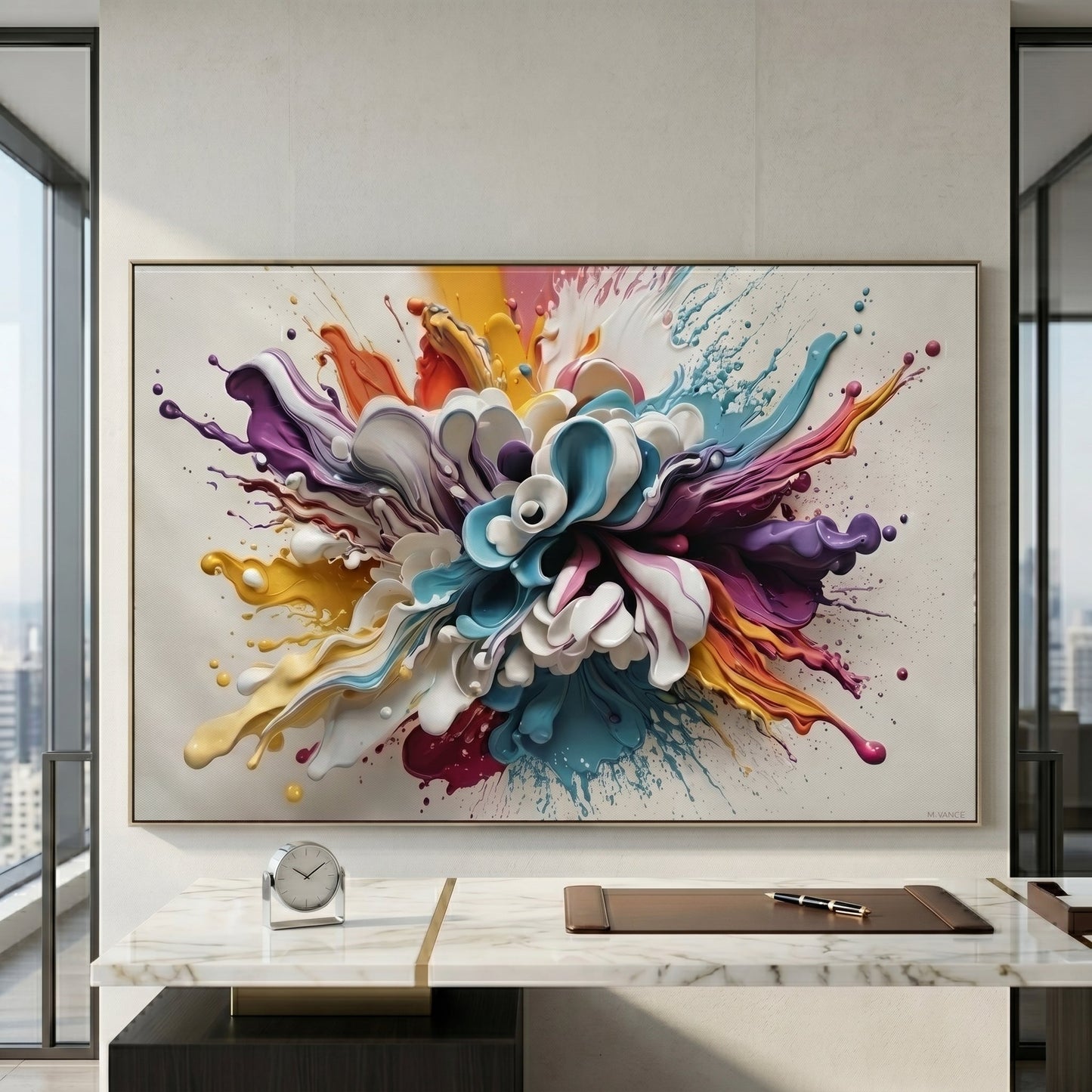 Luxury 3D Geometric Wall Art | Modern Abstract Home Decor Luxury wall art