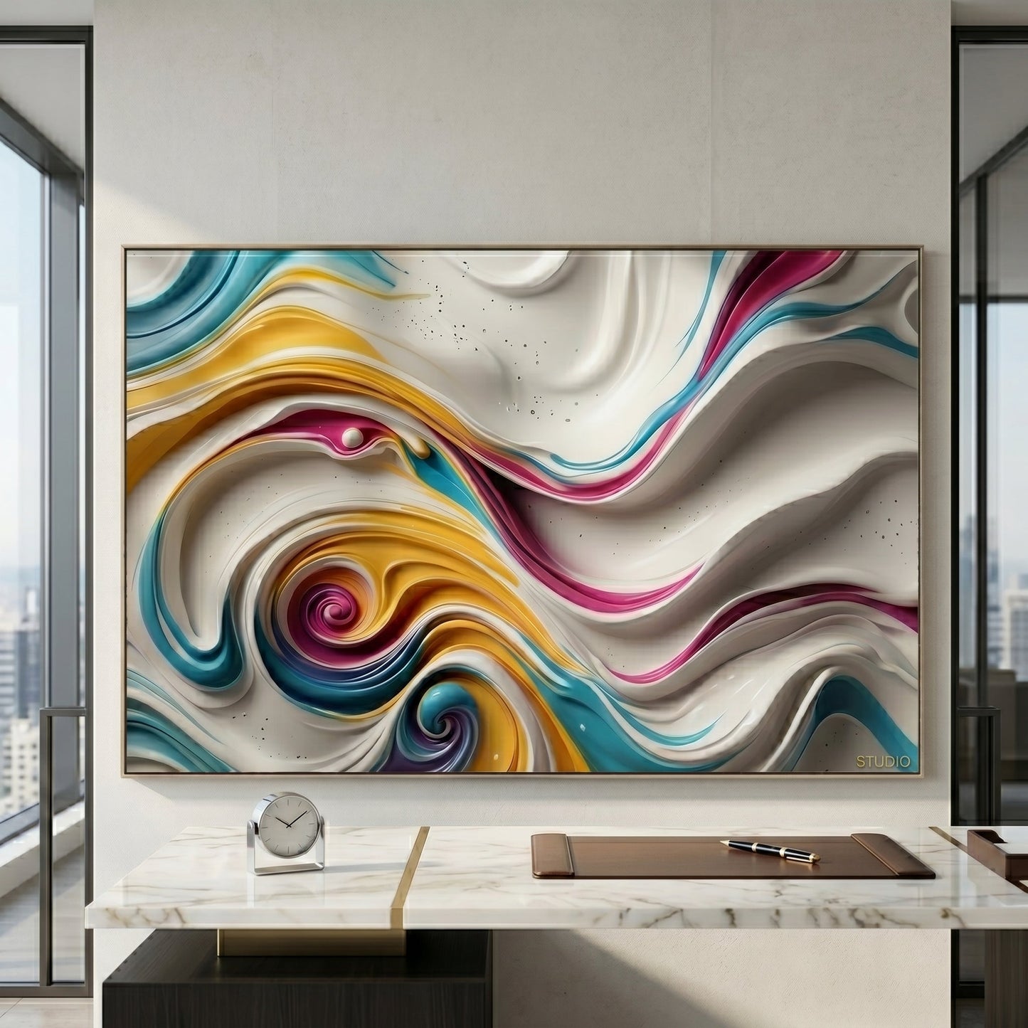 Luxury 3D Geometric Wall Art | Modern Abstract Home Decor Luxury wall art