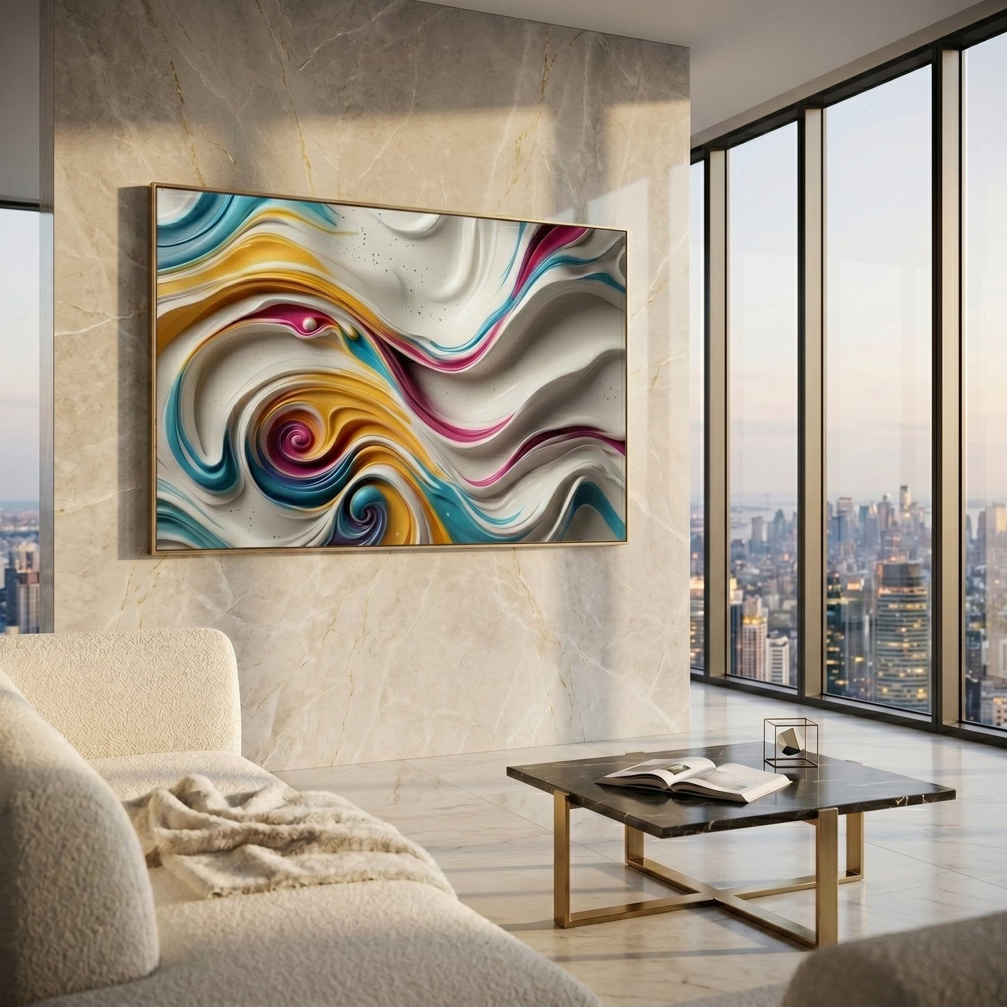 Luxury 3D Geometric Wall Art | Modern Abstract Home Decor Luxury wall art