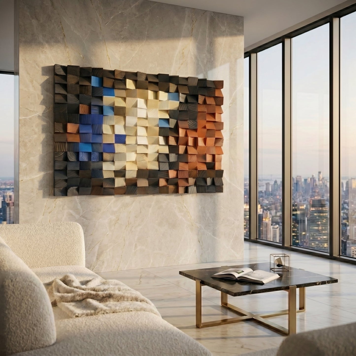Luxury 3D Geometric Wall Art | Modern Abstract Home Decor Luxury wall art