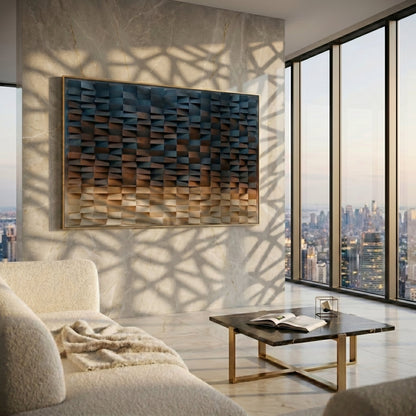 Luxury 3D Geometric Wall Art | Modern Abstract Home Decor Luxury wall art
