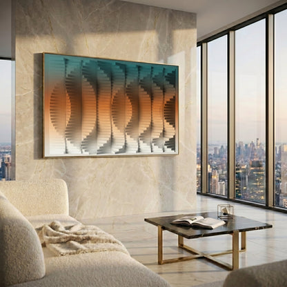 Luxury 3D Geometric Wall Art | Modern Abstract Home Decor Luxury wall art