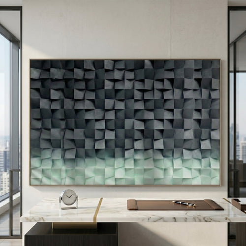 Luxury 3D Geometric Wall Art | Modern Abstract Home Decor Luxury wall art