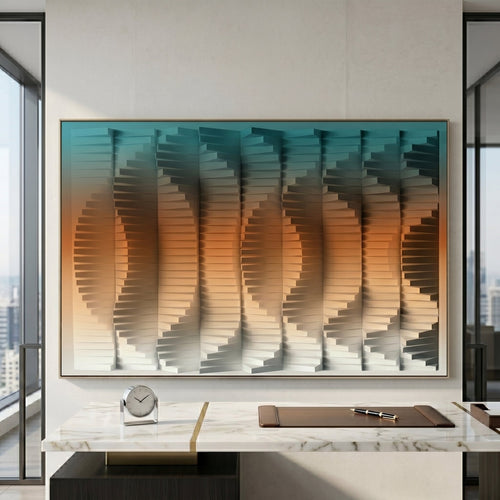 Luxury 3D Geometric Wall Art | Modern Abstract Home Decor Luxury wall art
