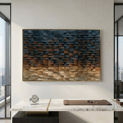 Luxury 3D Geometric Wall Art | Modern Abstract Home Decor Luxury wall art