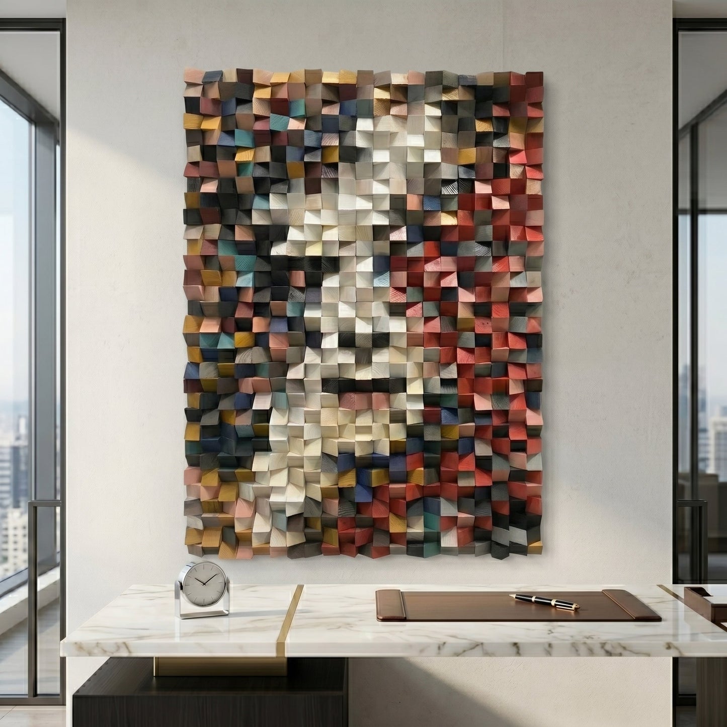 Luxury 3D Geometric Wall Art | Modern Abstract Home Decor Luxury wall art