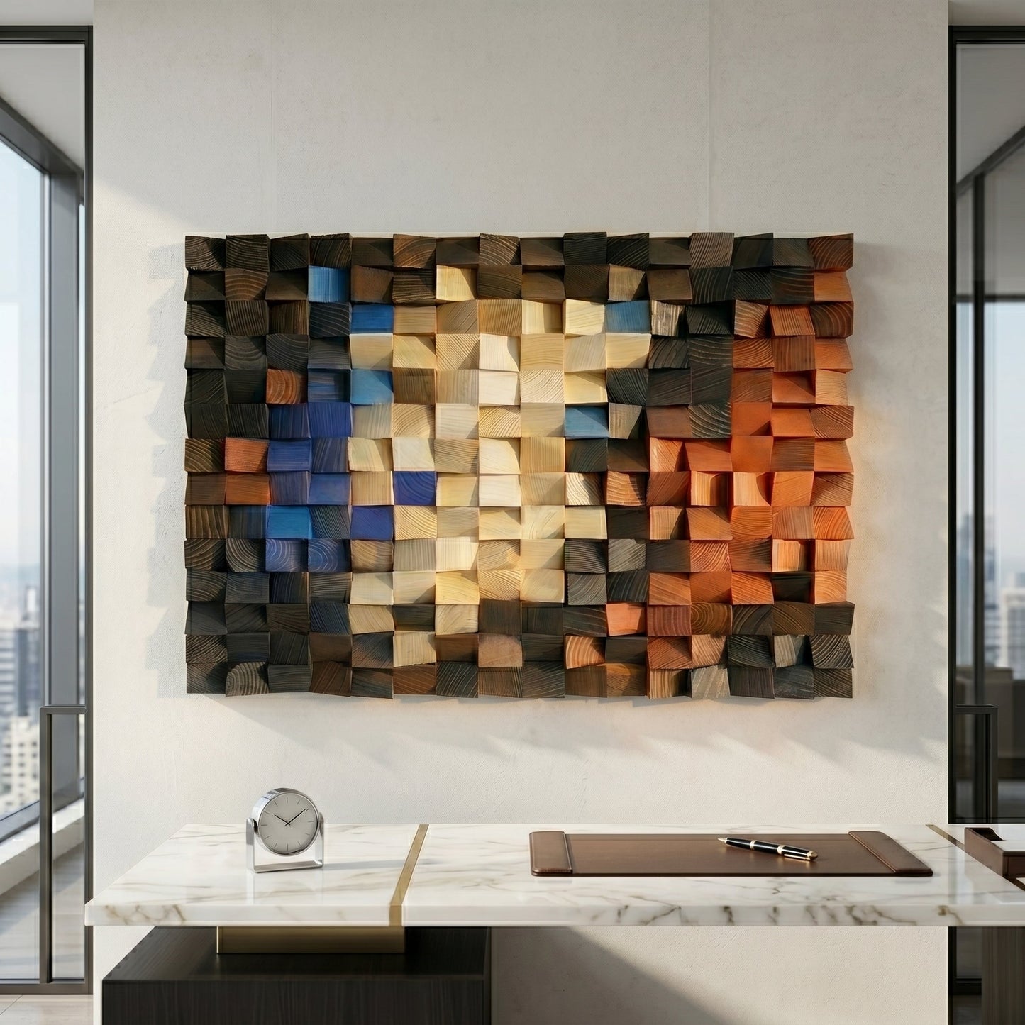 Luxury 3D Geometric Wall Art | Modern Abstract Home Decor Luxury wall art