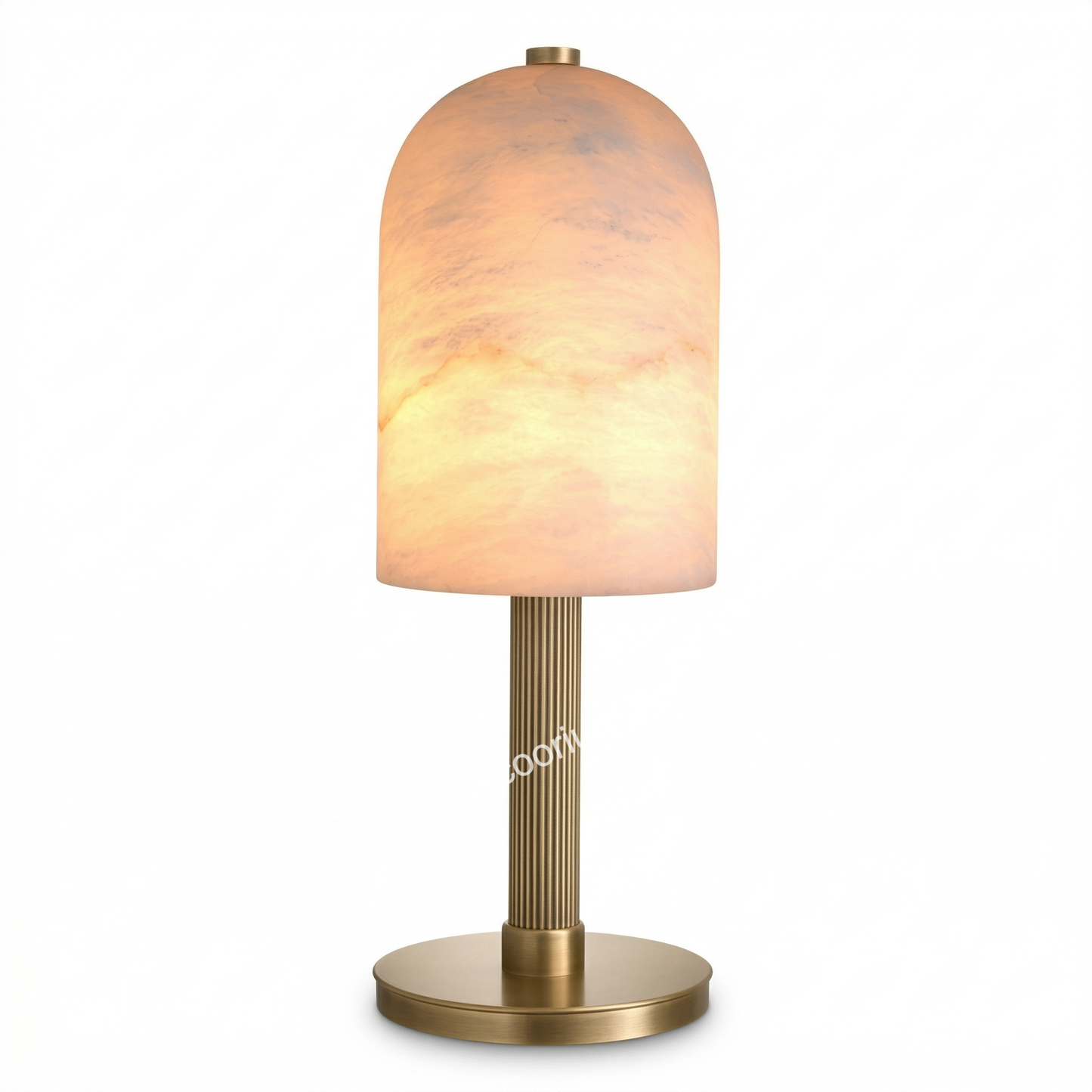 Modern Marble Dome Table Lamp – Luxury Brass Base Ambient Lighting for Bedroom & Living Room