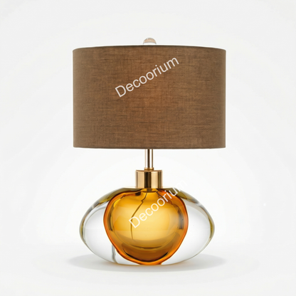 Amber Glow Luxury Table Lamp