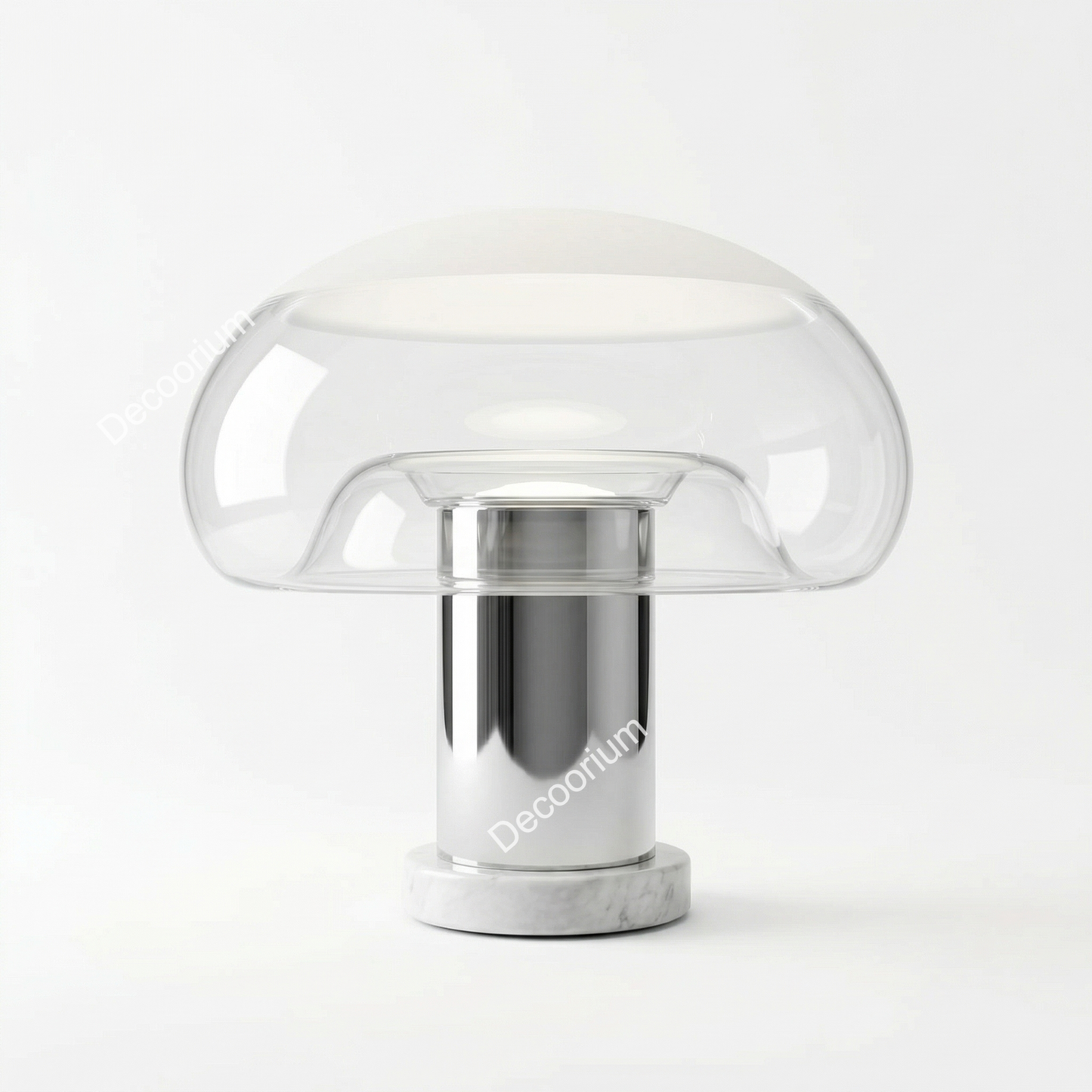 Modern Luxury Glass Dome Table Lamp – Minimalist Designer Bedside Lighting