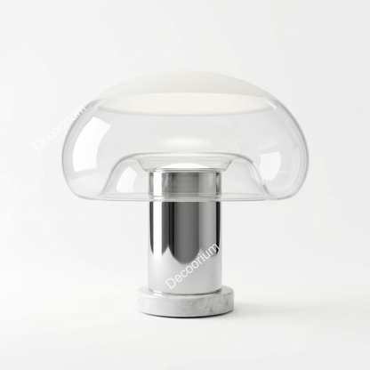 Modern Luxury Glass Dome Table Lamp – Minimalist Designer Bedside Lighting