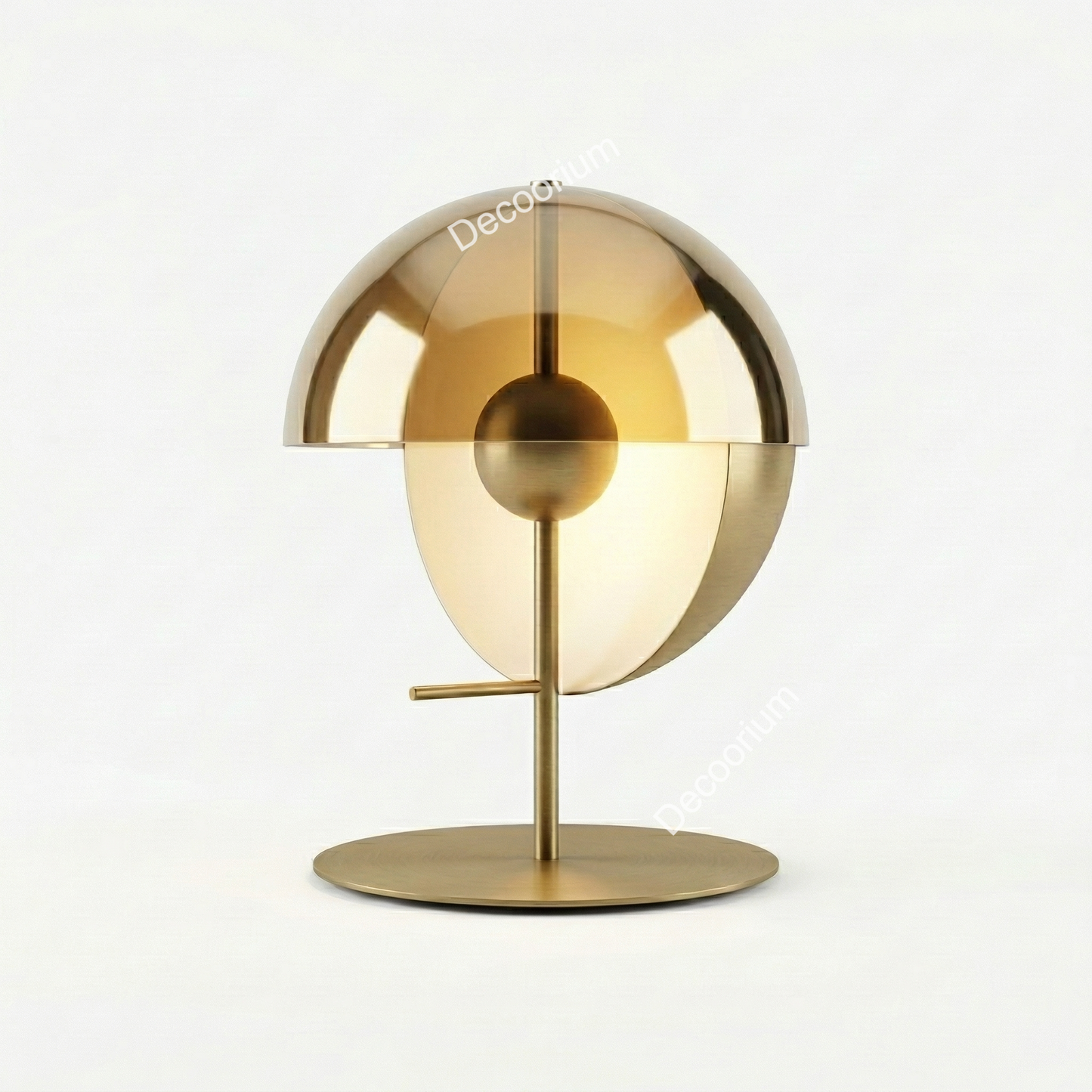 Luxury Modern Gold Glass Table Lamp – Designer LED Bedside Lamp for Living Room & Bedroom Decor