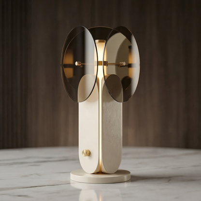 Modern Designer Glass Table Lamp – Luxury Decorative Bedside Lamp for Bedroom, Living Room & Office Decor