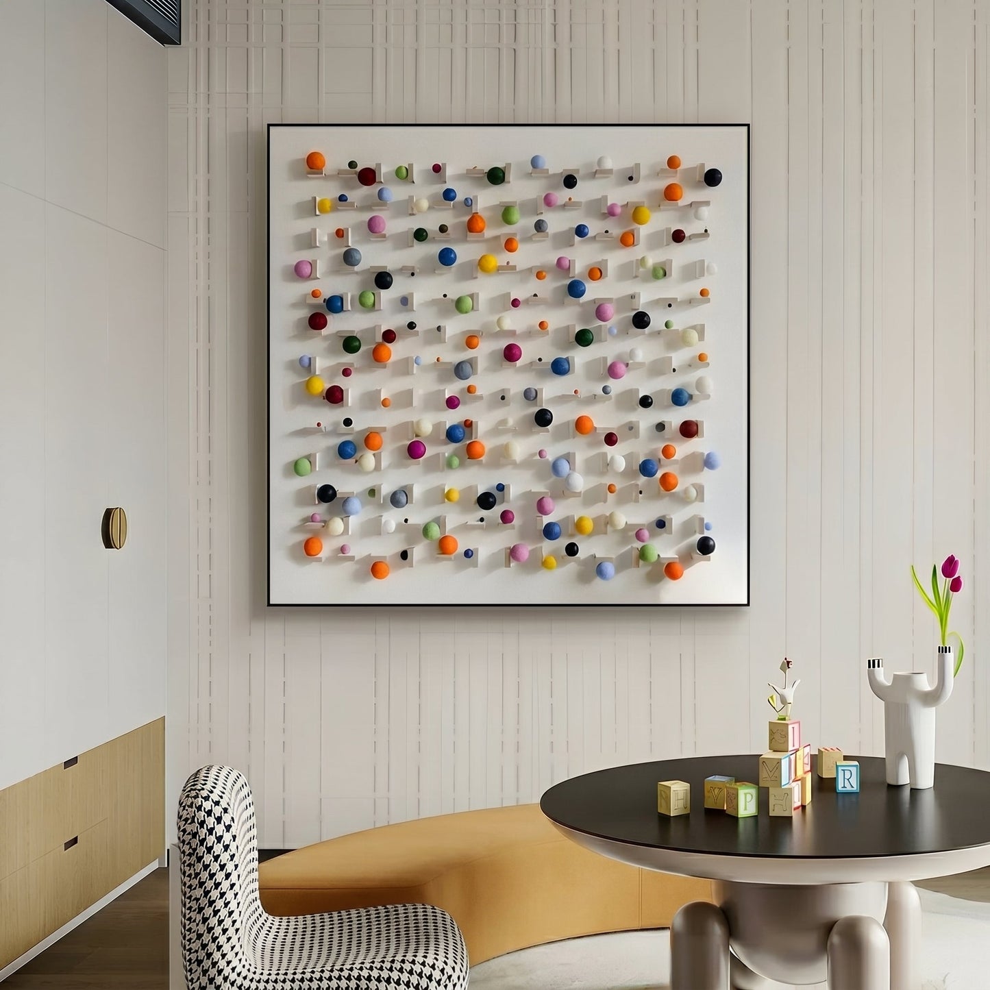Luxury 3D Geometric Wall Art | Modern Abstract Home Decor Luxury wall art