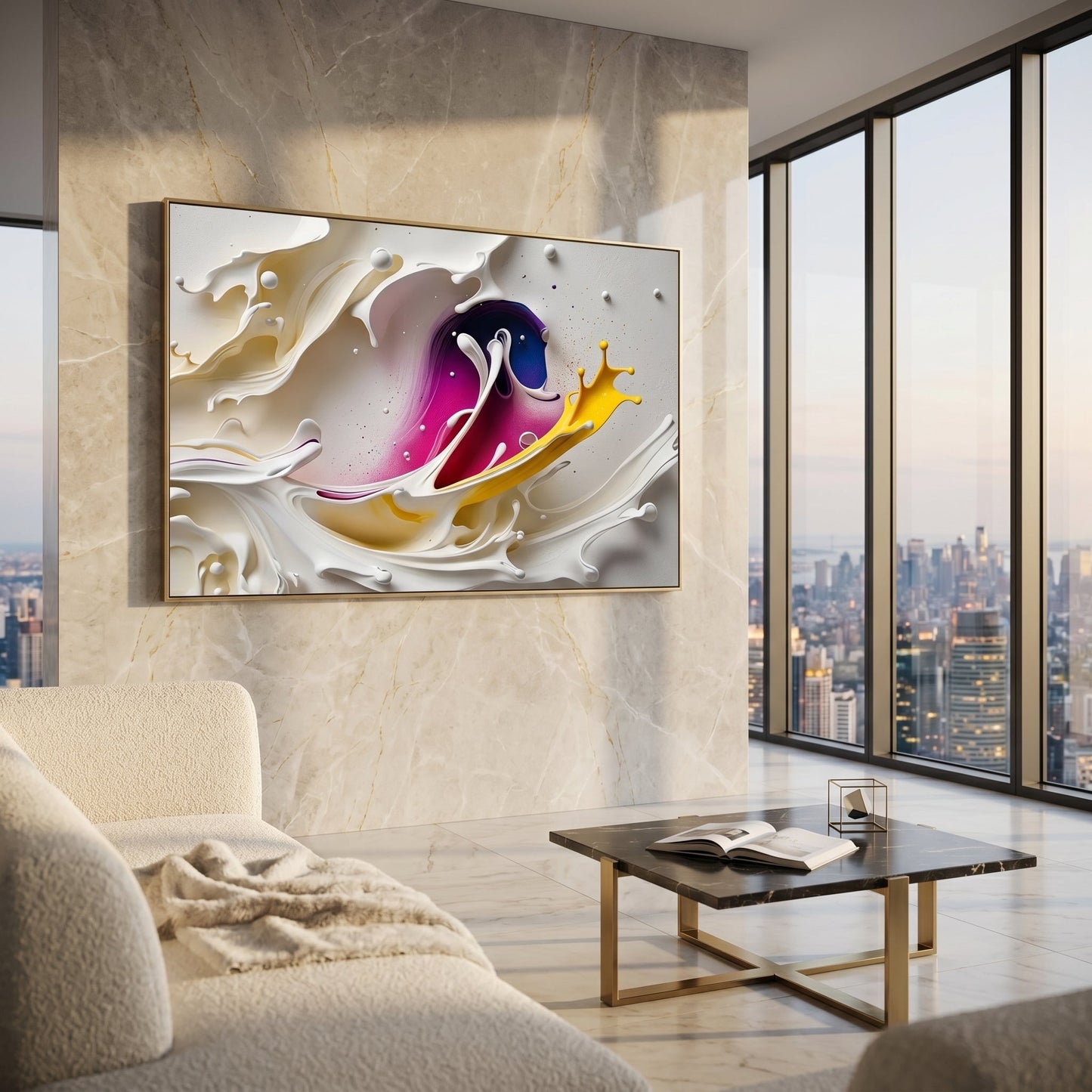 Luxury 3D Geometric Wall Art | Modern Abstract Home Decor Luxury wall art