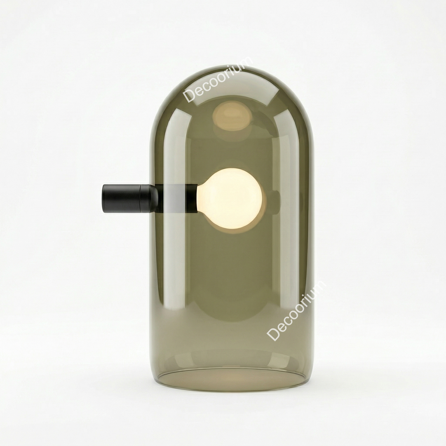 Designer Glass Dome Table Lamp – Elegant Modern Accent Lighting